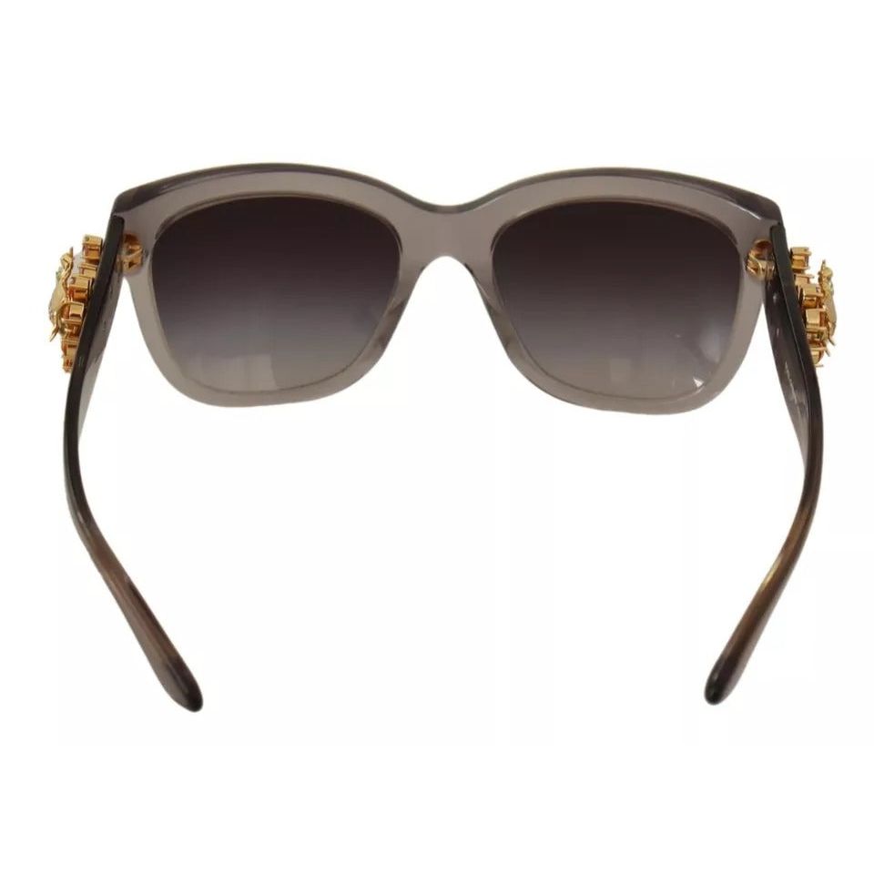 Dolce & Gabbana DG 4247-B-F Clear Embellished Crystal Acetate Sunglasses GLA988