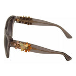 Dolce & Gabbana DG 4247-B-F Clear Embellished Crystal Acetate Sunglasses GLA988