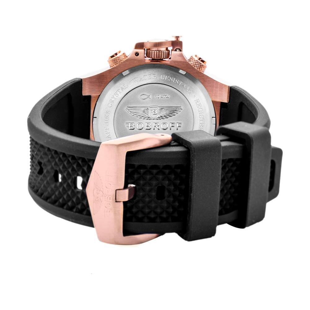 Bobroff Black Rubber Dress Watch