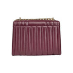 Michael Kors Whitney Medium Chain Shoulder Flap Crossbody Oxblood 87187