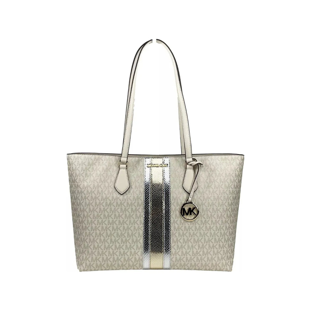 Michael Kors Sheila Large Tote Purse Bag Pale Gold 82038