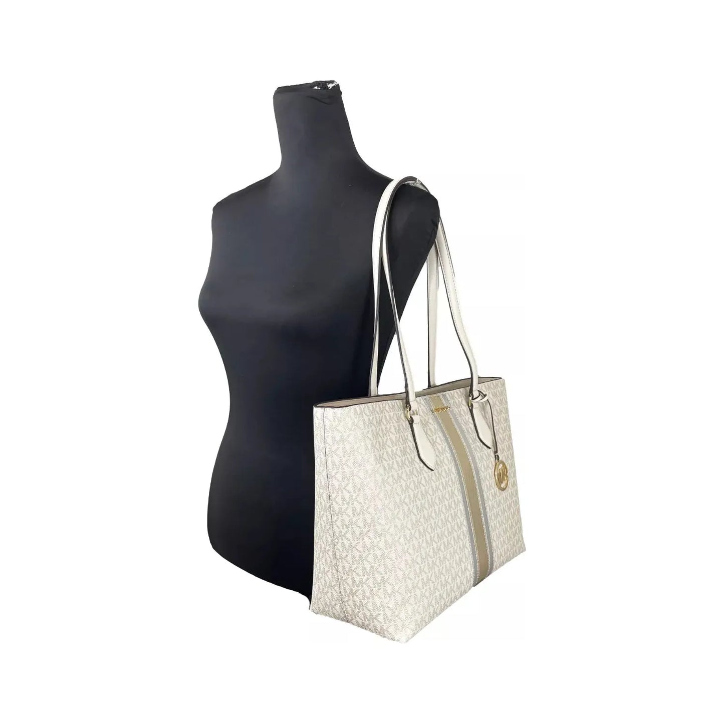 Michael Kors Sheila Large Tote Purse Bag Pale Gold 82038