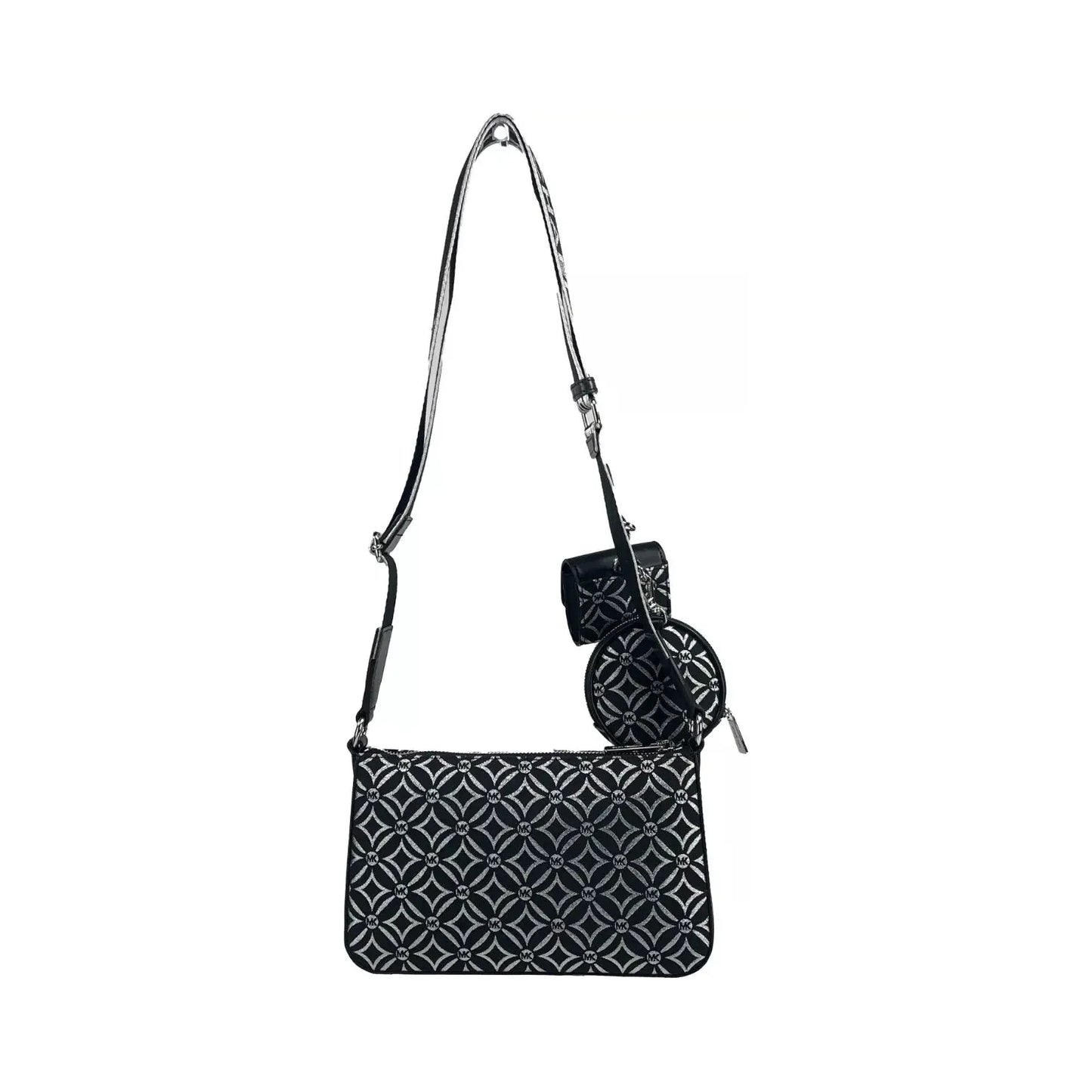 Michael Kors Crossbody Tech Attachment Bag Purse Black 84100