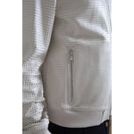 Dolce & Gabbana Off White LeatherPerforated Full Zip Jacket JKT3658-54