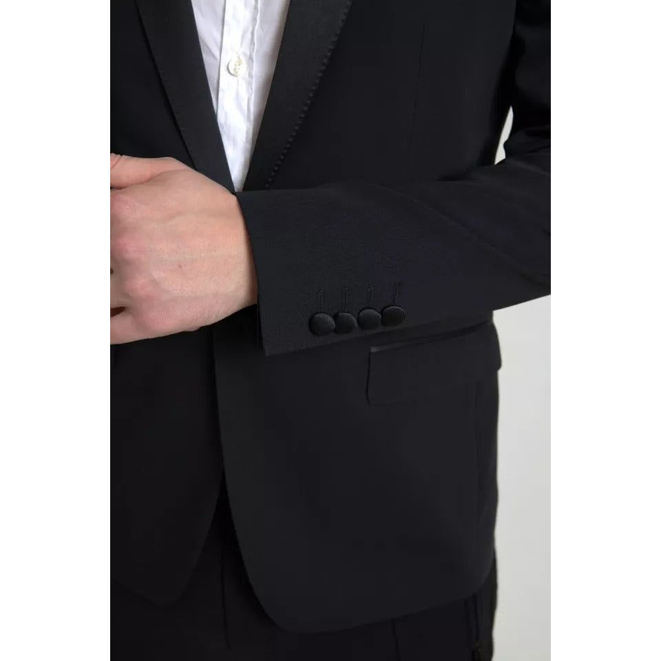 Dolce & Gabbana Black Wool Single Breasted MARTINI Blazerclothing JKT3689-48