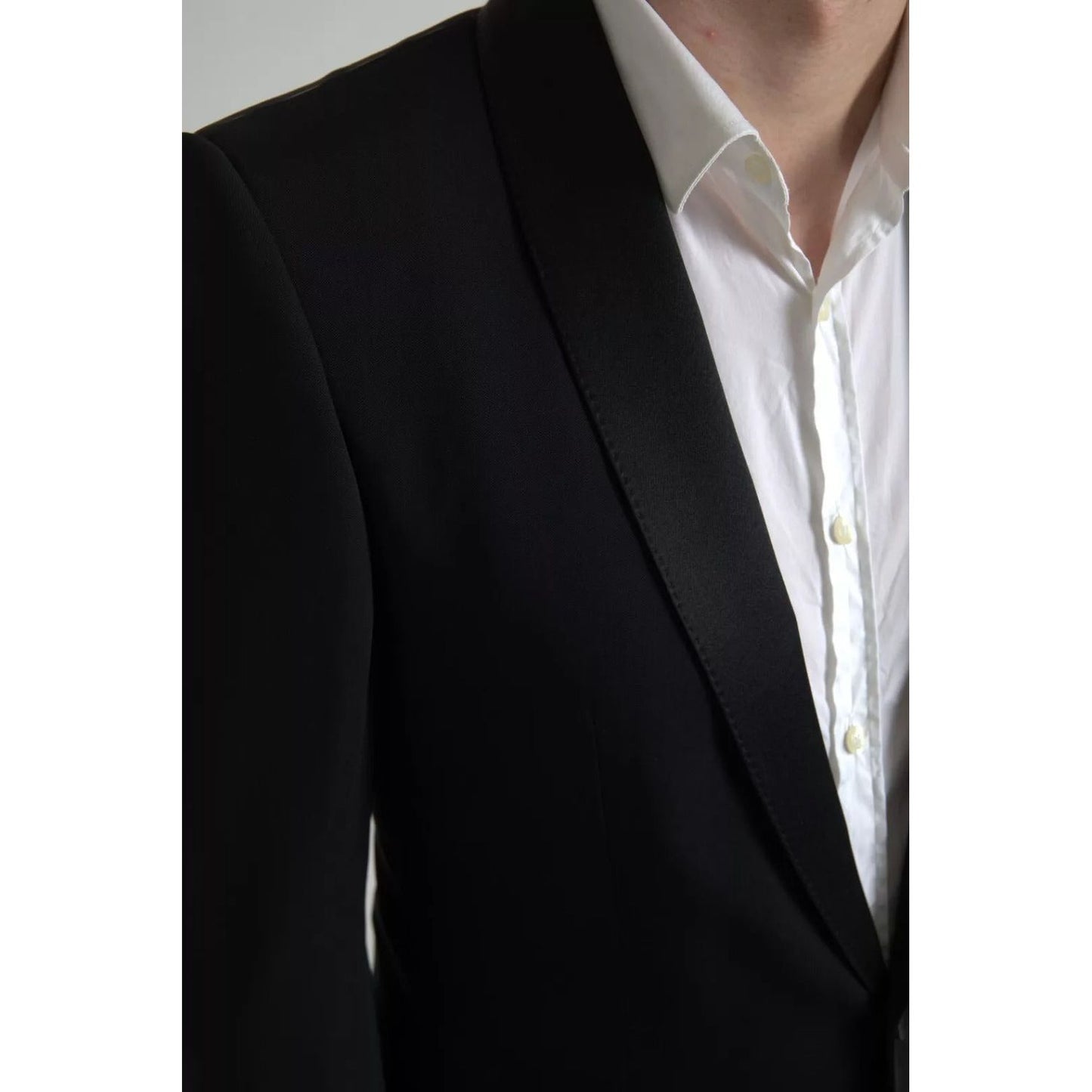 Dolce & Gabbana Black Wool Single Breasted MARTINI Blazerclothing JKT3689-48