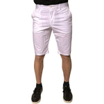 Dolce & Gabbana White Chinos Cotton Stretch Casual Shorts PAN75655-48