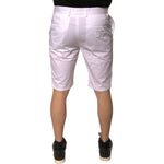 Dolce & Gabbana White Chinos Cotton Stretch Casual Shorts PAN75655-48