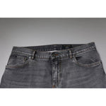 Dolce & Gabbana Gray Logo Cotton Stretch Skinny Denim Jeans PAN75820-56