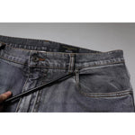 Dolce & Gabbana Gray Logo Cotton Stretch Skinny Denim Jeans PAN75820-56