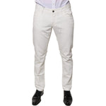 Dolce & Gabbana White Cotton Skinny Denim Jeans PAN75840-50