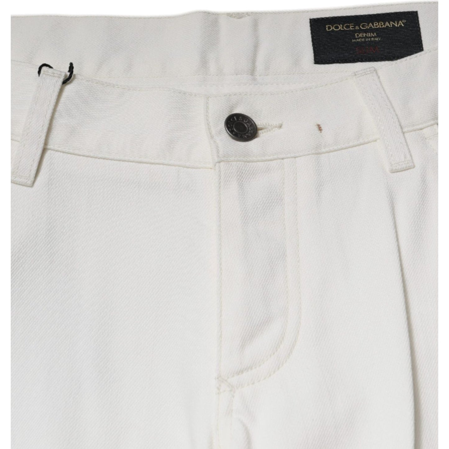 Dolce & Gabbana White Cotton Skinny Denim Jeans PAN75840-50