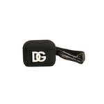 Dolce & Gabbana Black Silicone Rubber Logo Embossed Airpods Case SMY10606