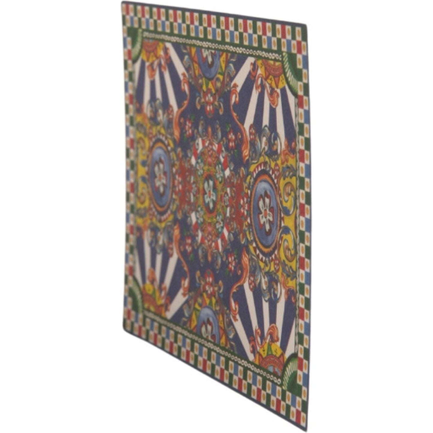 Dolce & Gabbana Multicolor Carretto Siciliano Envelope Post Card Holder SMY10585