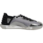 Dolce & Gabbana Silver Black Nylon NS1 Low Top Sneakers Shoes MV6724-41.5