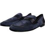 Dolce & Gabbana Blue Suede Leather Shoes Loafer Moccasin Shoes MV6747-43