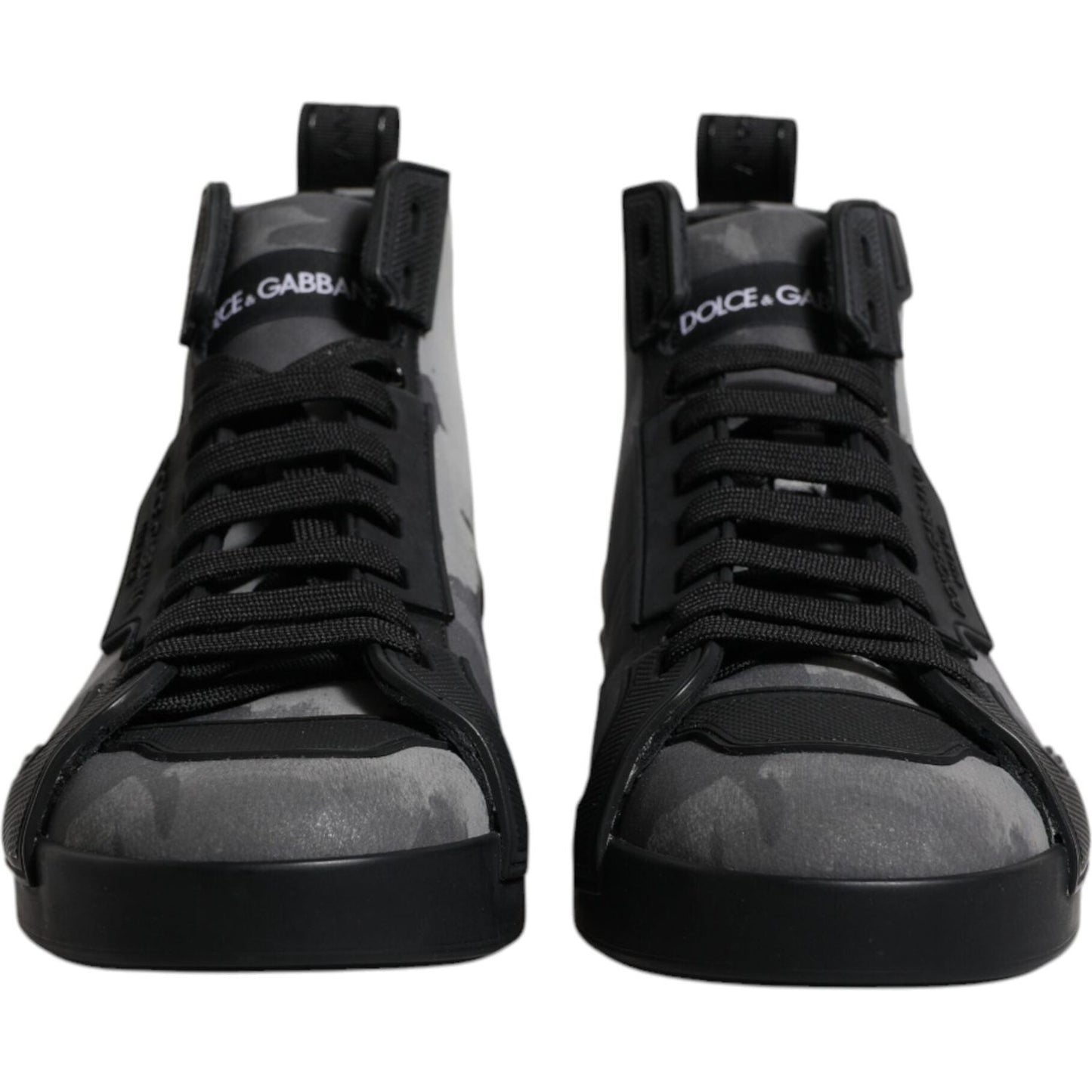 Dolce & Gabbana Multicolor Camouflage High Top Sneakers Shoes MV6795#1-40.5