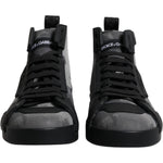 Dolce & Gabbana Multicolor Camouflage High Top Sneakers Shoes MV6795#1-40.5