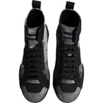Dolce & Gabbana Multicolor Camouflage High Top Sneakers Shoes MV6795#1-40.5