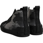Dolce & Gabbana Multicolor Camouflage High Top Sneakers Shoes MV6795#1-40.5