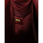 Chanel Red Leather Lambskin Double Gold Chain Medium Shoulder Bag