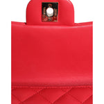 Chanel Pink Matelasse Chain Shoulder Lambskin Purse Mini CHA177