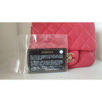 Chanel Pink Matelasse Chain Shoulder Lambskin Purse Mini CHA177