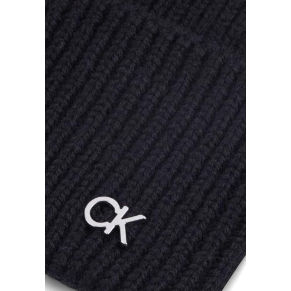 Calvin Klein Black Wool Caps Baseball Hat CA-16493700009-ONE SIZE