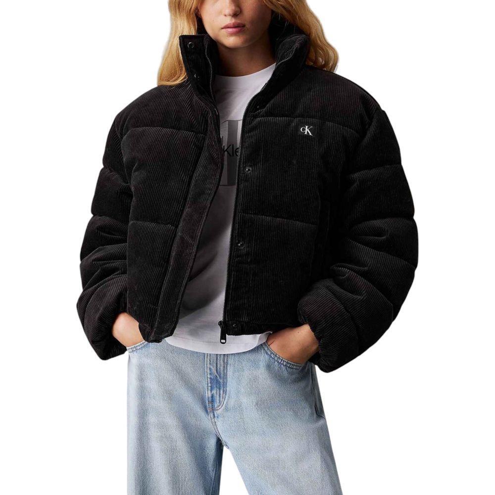 Calvin Klein Jeans Black Polyester Jackets & Coat CA-16503300009-IT38|XS