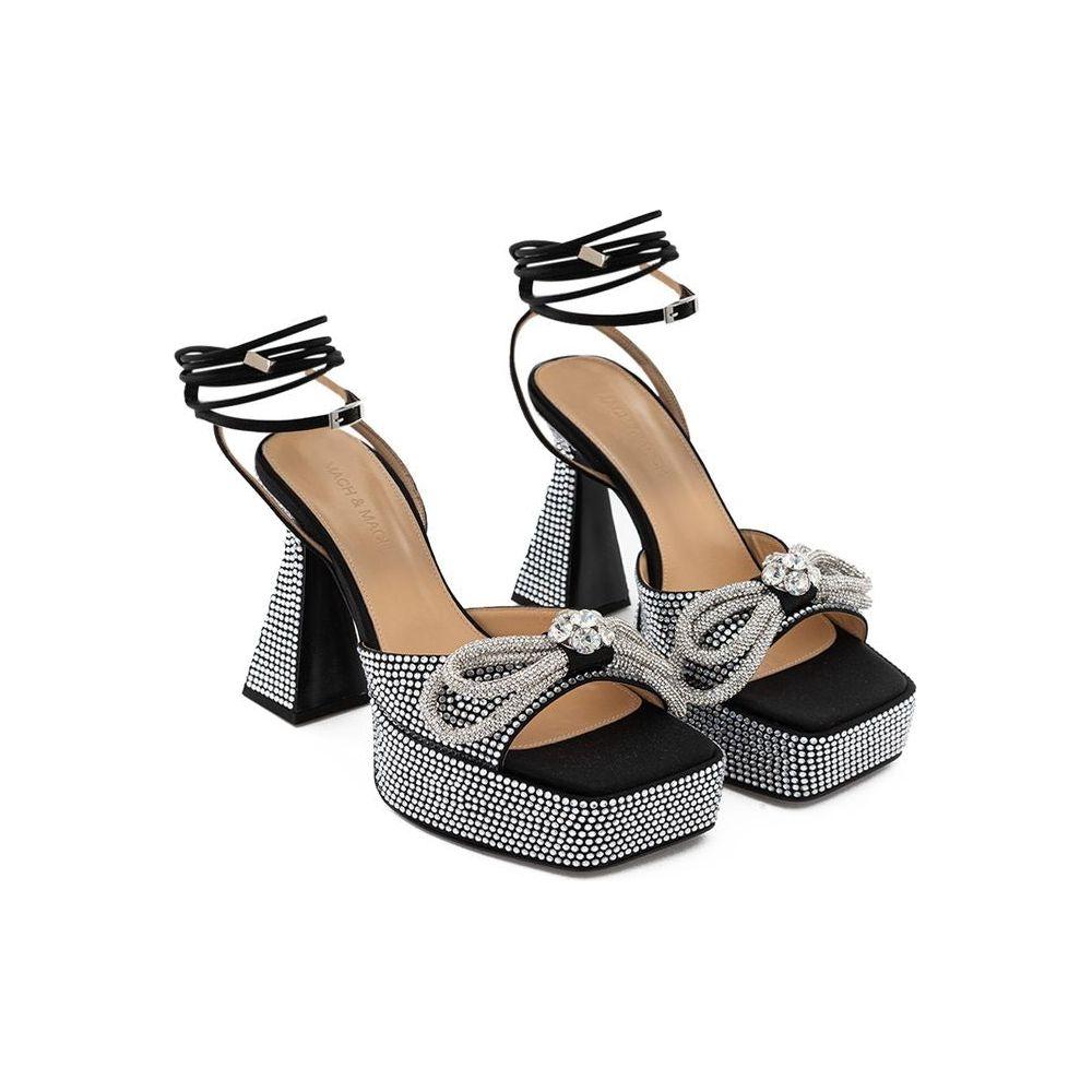 MACH & MACH Chic Black Leather Platforms for Elevated Style MA-4084676-EU38/US8