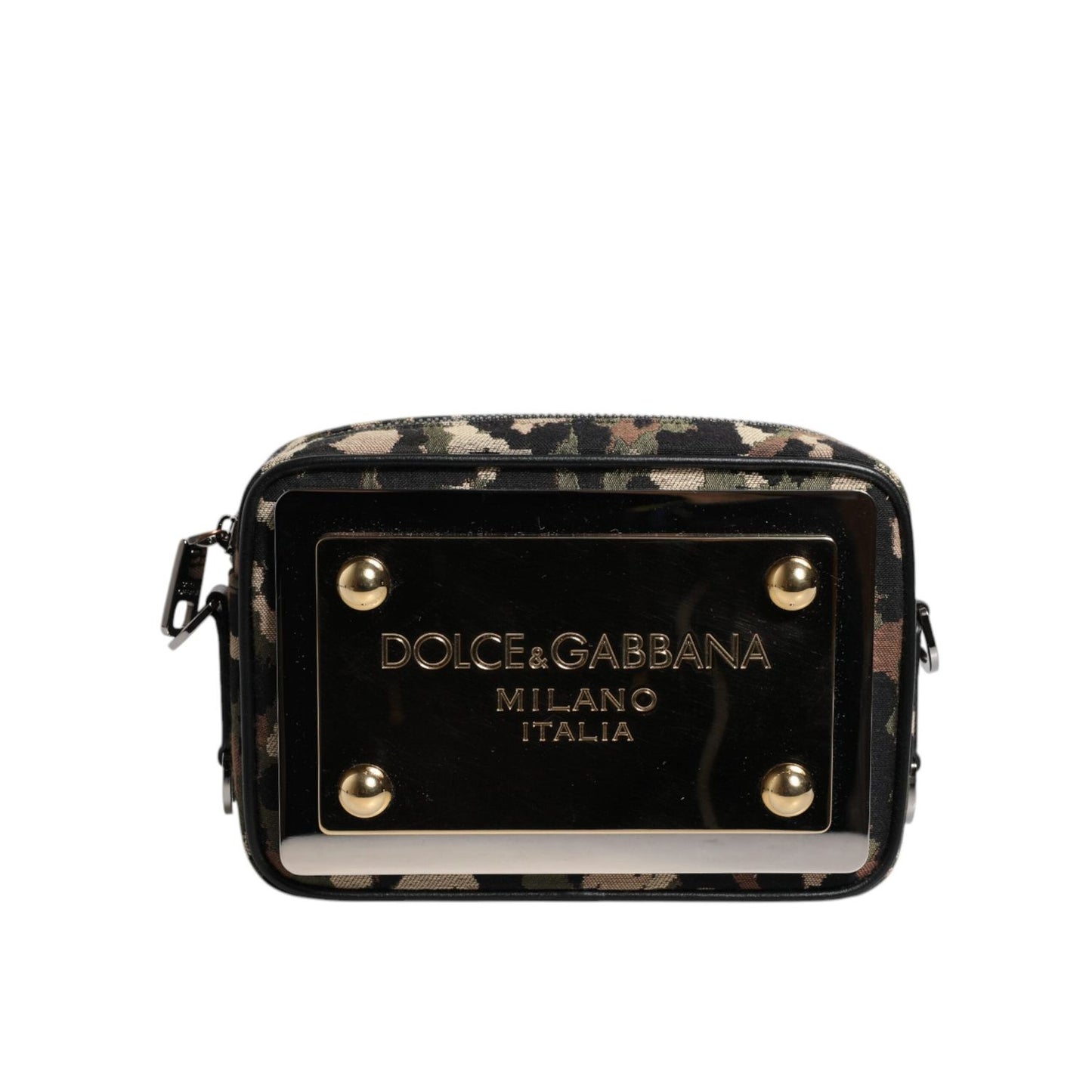 Dolce & Gabbana Multicolor Leopard Jacquard DG Logo Crossbody Bag c