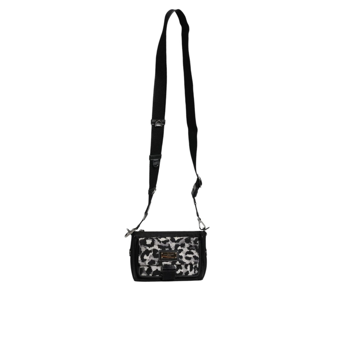 Dolce & Gabbana Multicolor Leopard Jacquard Crossbody Bag BAG4005