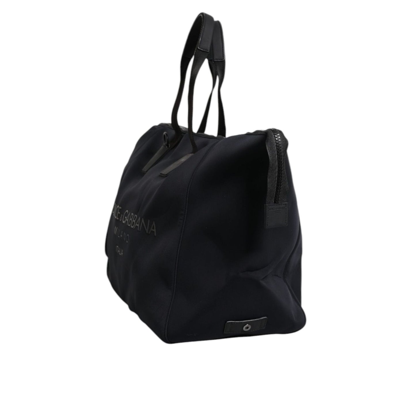 Dolce & Gabbana Black Canvas DG Logo Print Shopping Hand Tote Bag