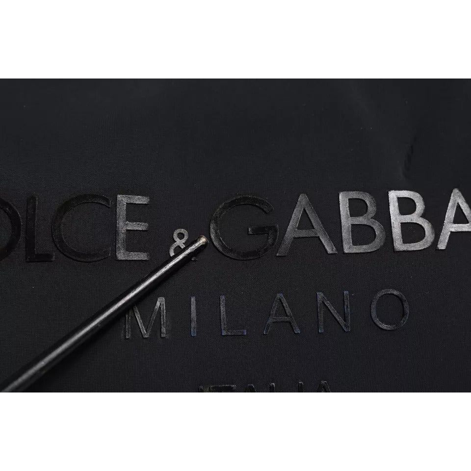 Dolce & Gabbana Black Canvas DG Logo Print Shopping Hand Tote Bag