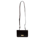 Dolce & Gabbana Maroon Horse Leather Logo Plaque Mini Crossbody Bag BAG4067