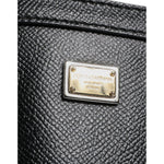 Dolce & Gabbana Black Leather Miss Escape Shopping Tote Bag