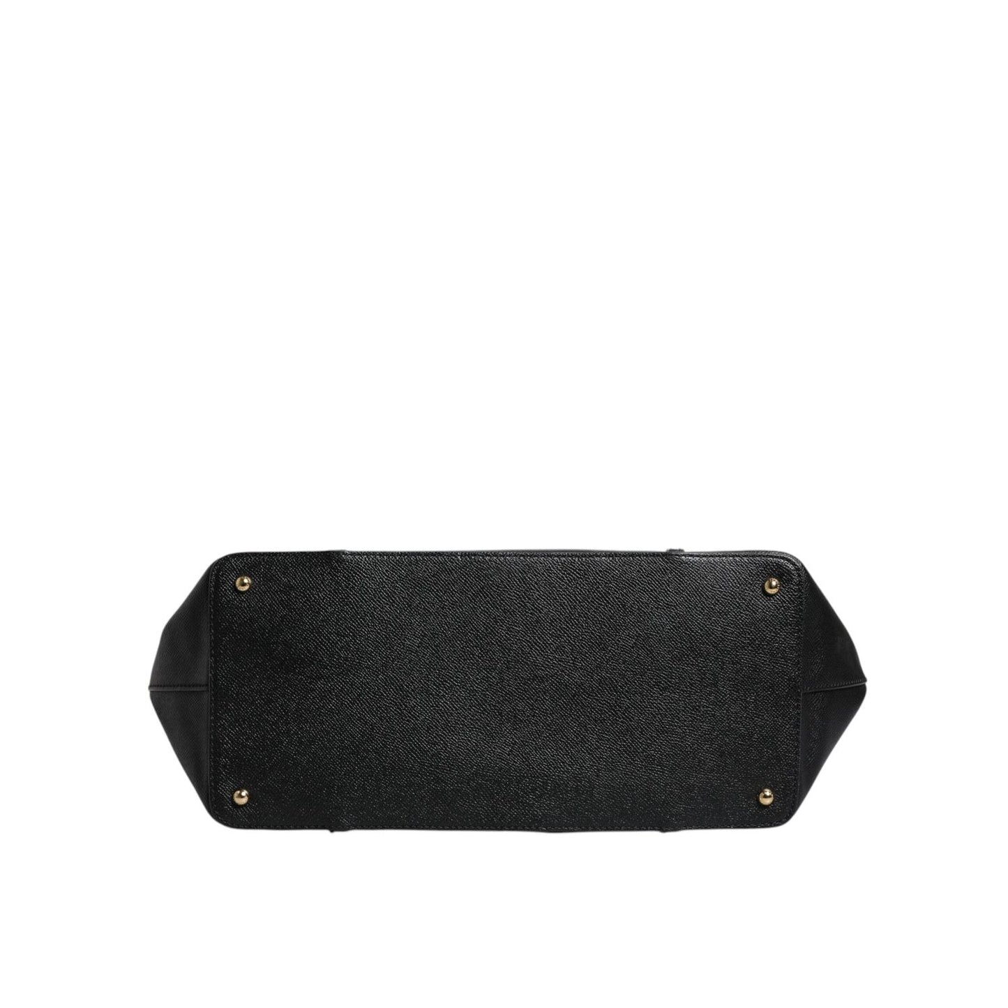 Dolce & Gabbana Black Leather Miss Escape Shopping Tote Bag