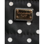 Dolce & Gabbana Black PolkaDot Nylon Shoulder Baby Tote Diaper Bag