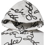 Dolce & Gabbana White Logo Cotton Hooded Sweatshirt Sweater TSH87725-44