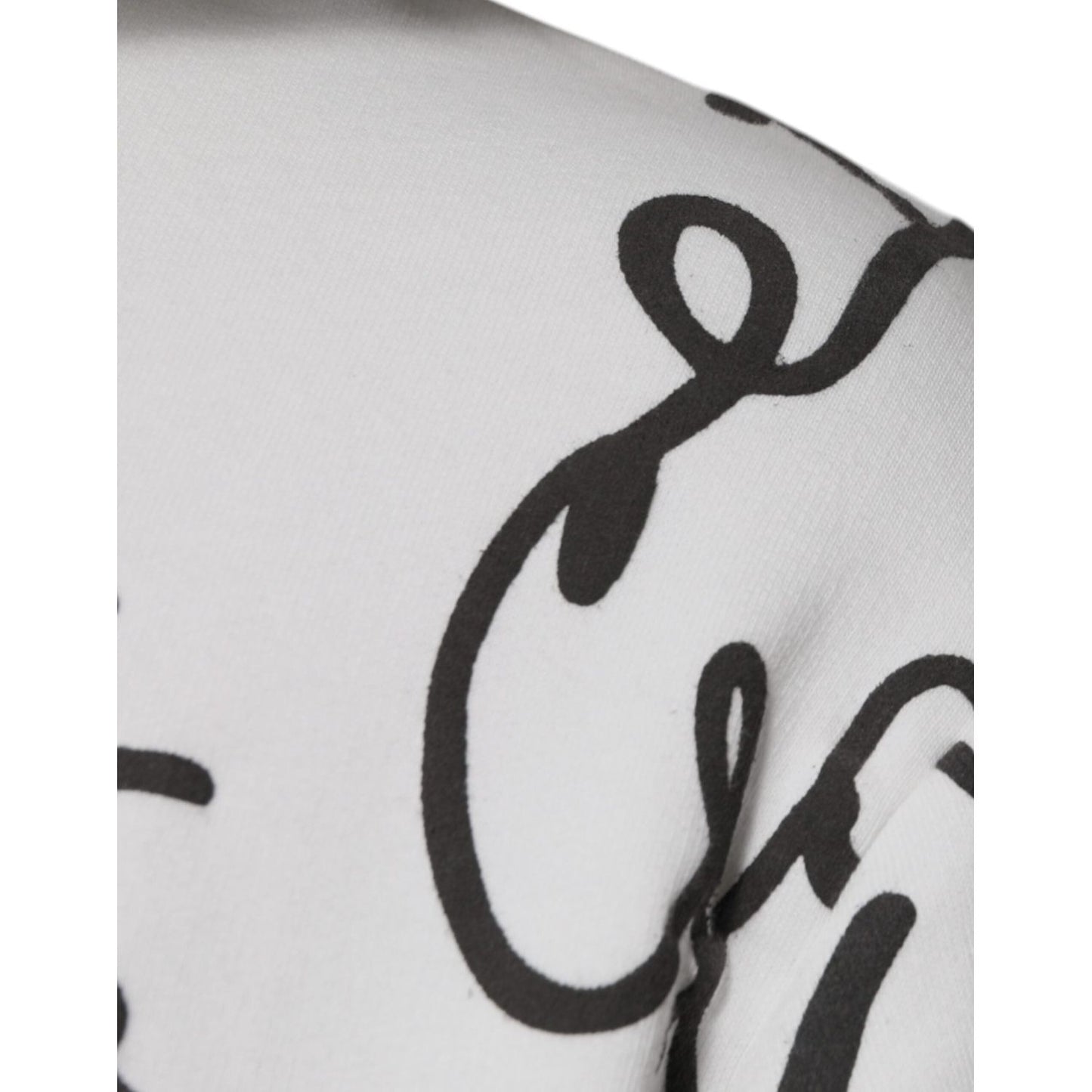 Dolce & Gabbana White Logo Cotton Hooded Sweatshirt Sweater TSH87725-44