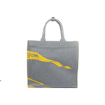 Burberry EKD Canvas Tote Bag With Coin Pouch Sunflower Gray 92324