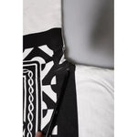 Dolce & Gabbana White Black Print Cotton Sweatshirt Sweater TSH90064-44