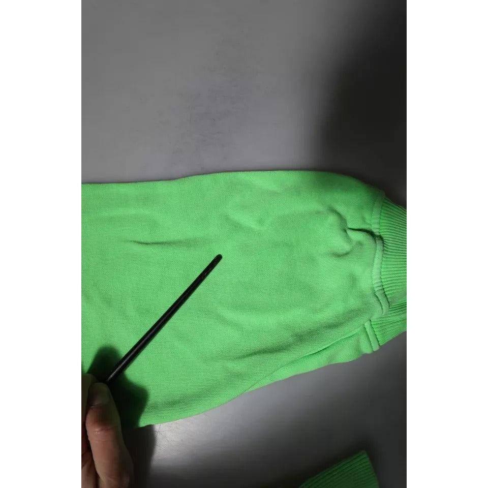 Dolce & Gabbana Green Logo Hooded Pullover Sweatshirt Sweater TSH878510-50
