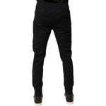 Dolce & Gabbana Black Cotton Jogger Jogging Pants PAN76018-46