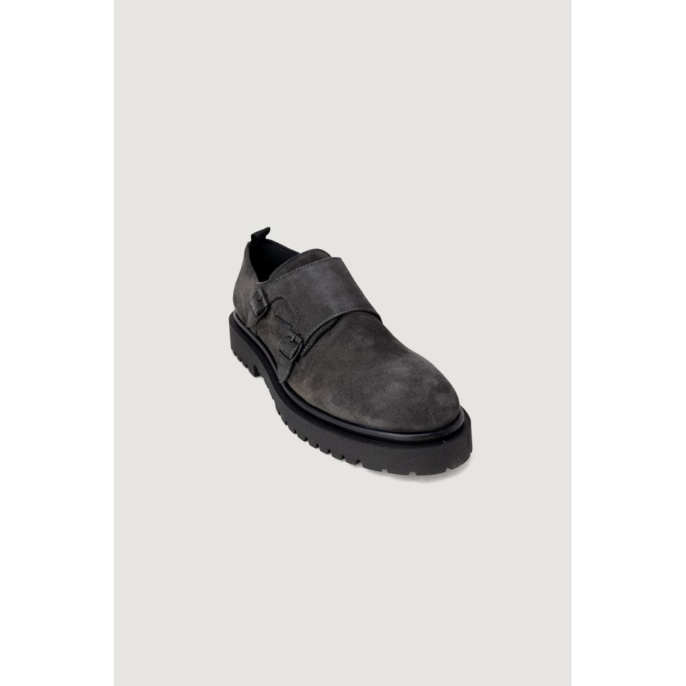 Antony Morato Black Leather Flat Boots
