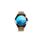 Michael Kors Slim Runway Stainless Steel Watch MK3494 Ocean Blue Gold MK3494