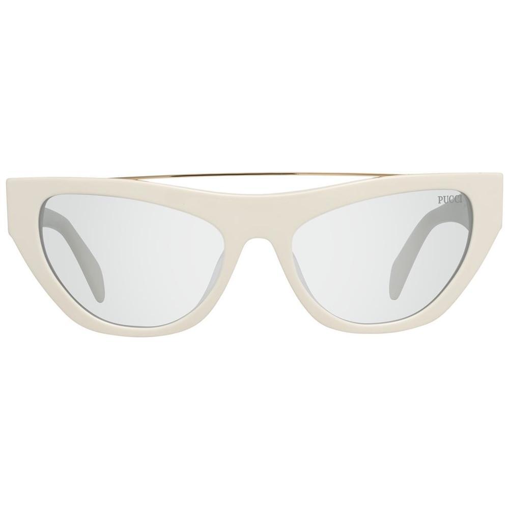Emilio Pucci White Metal Sunglasses EPEP01115521AAC