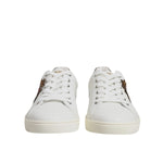 Dolce & Gabbana White Leather Heart Embellished Sneakers Shoes MV7039#2-43
