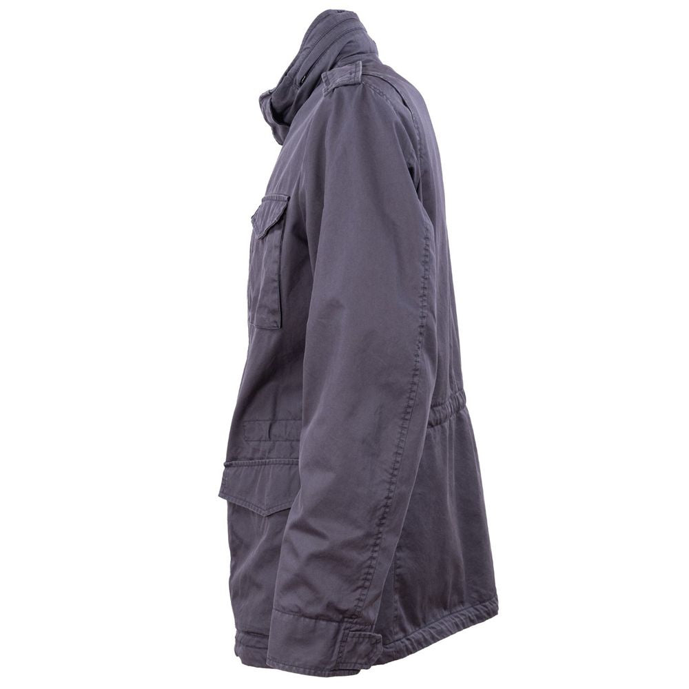 Herno Blue Cotton Jacket HE-14924-IT54 | XXL
