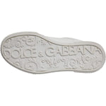 Dolce & Gabbana White Miami Leather Low Top Sneakers Shoes LA12420-36